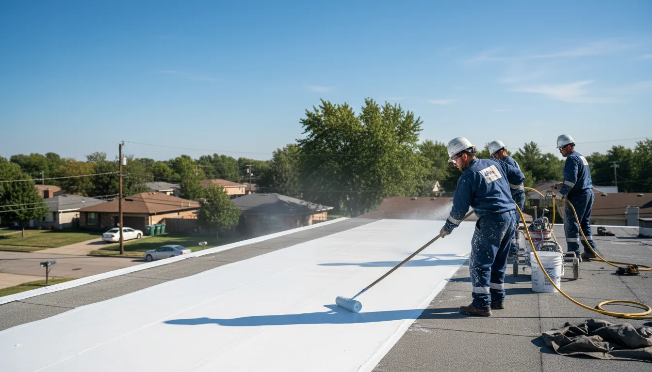 Commercial roof coating in Davidson, NC near me